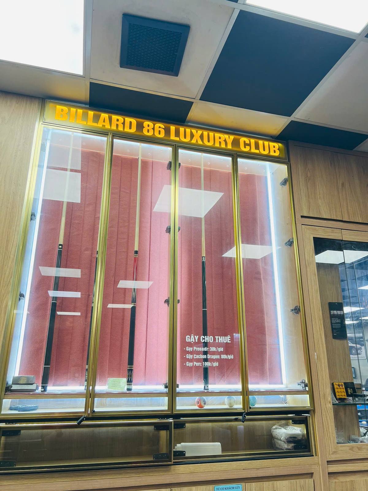 Tủ cơ 86 Luxury Cues — 86 Luxury Billiards 7